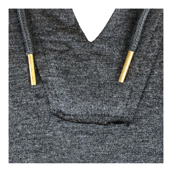 SkinnyGirl Pullover Hoodie in Heather Gray with Gold Tone touches ~ NWT! - Picture 3 of 5